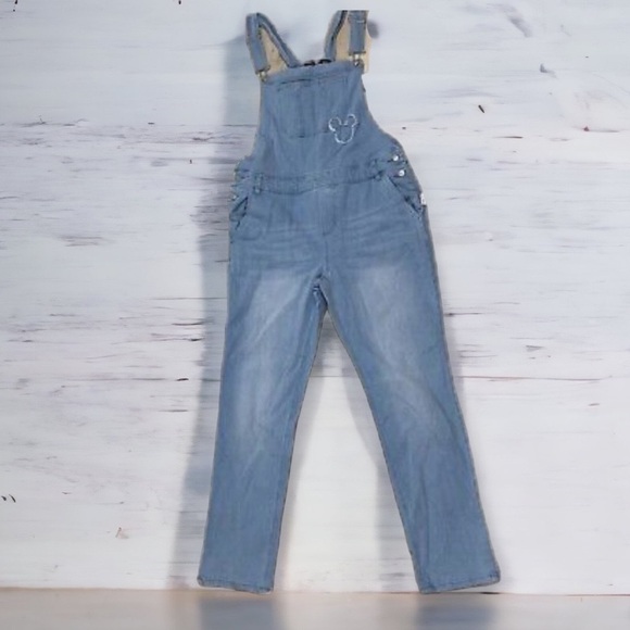 Disney Parks Our Universe Denim Bub Overalls NWT Medium Blue Jean - Picture 1 of 10
